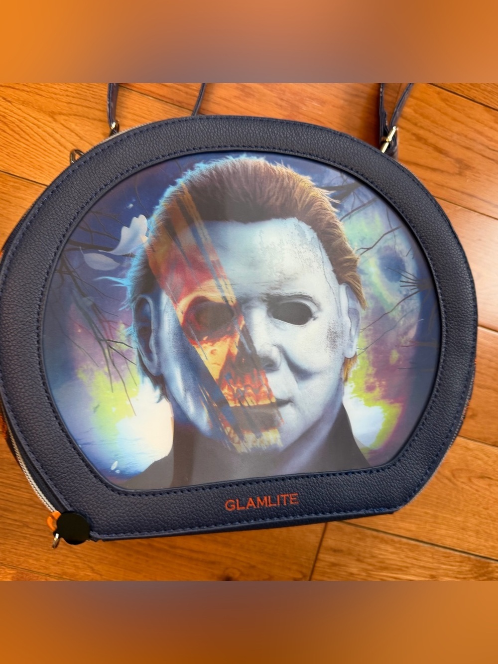 Glamlite X Halloween II Michael Myers Lenticular Motion Makeup/Crossbody Bag NWO - Picture 2 of 9